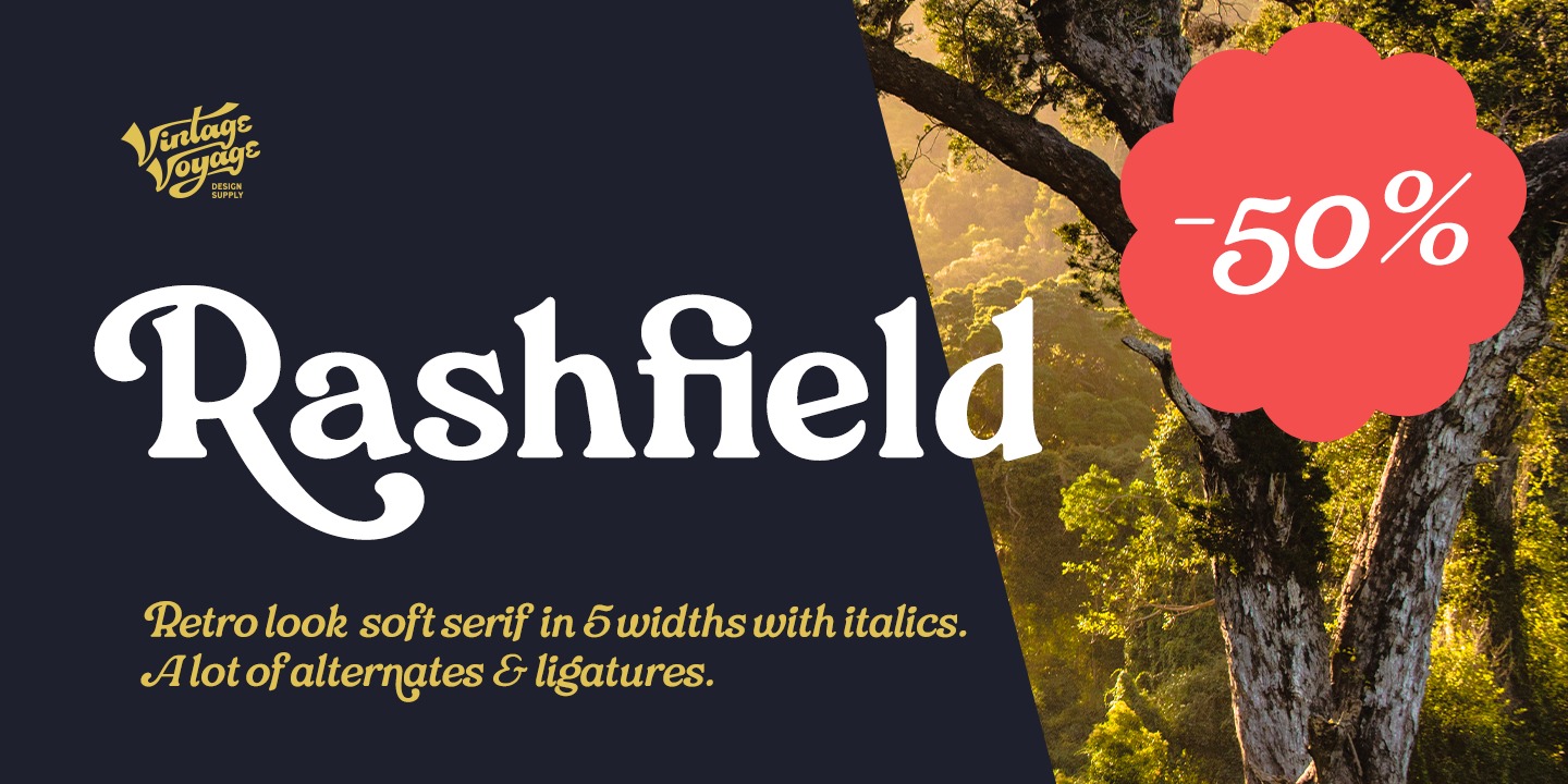Example font VVDS Rashfield #16